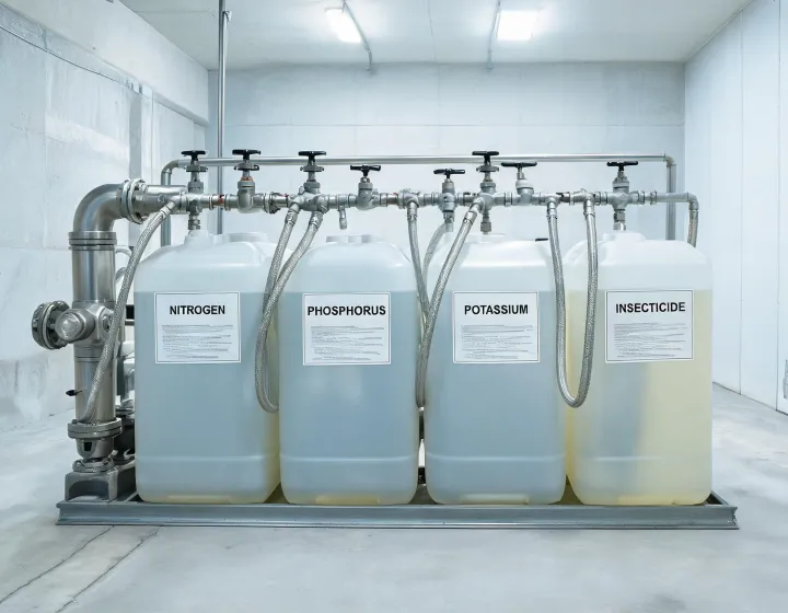 Agricultural injection manifold and service valves